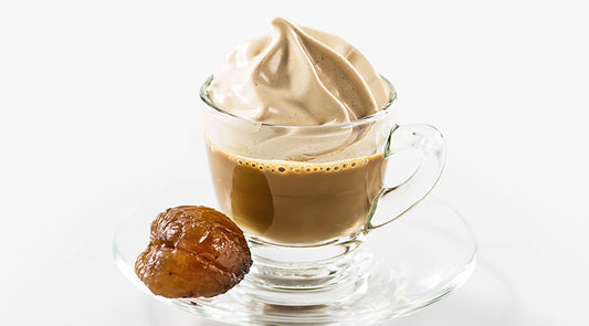 Chestnut Cream Topping on Spiced Coffee