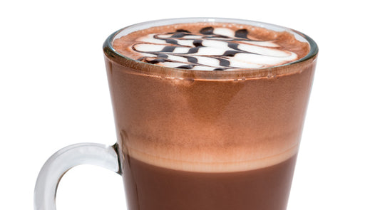 Café Latte with Chocolate Foam Topping